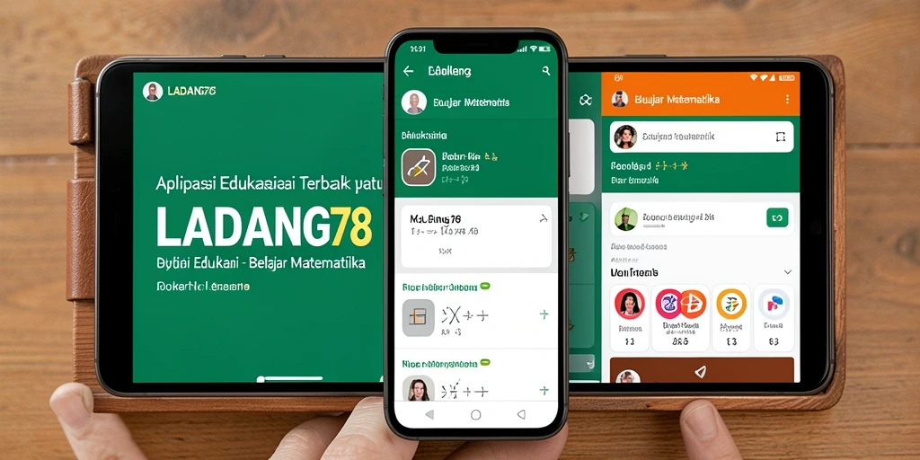 Antarmuka aplikasi LADANG78 yang menarik dan interaktif.