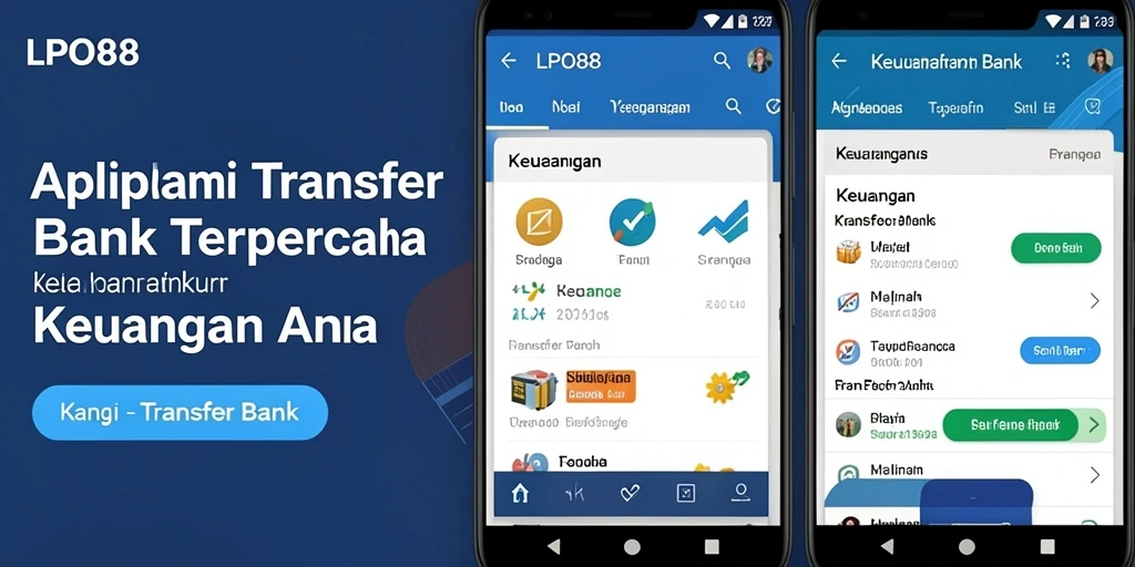 Tampilan antarmuka LPO88 yang ramah pengguna untuk transaksi Transfer Bank.