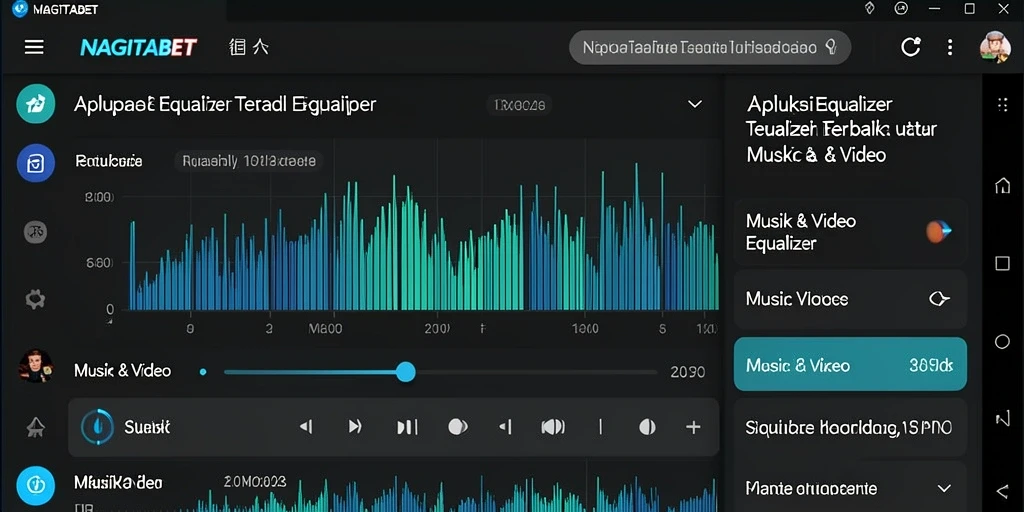 Tampilan antarmuka NAGITABET yang menarik dan fungsional untuk Equalizer.