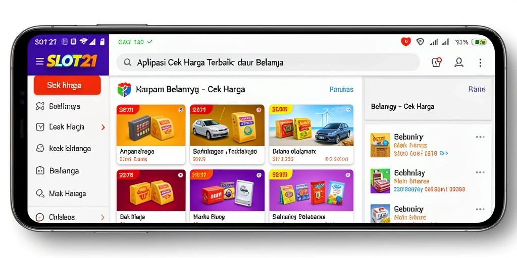 Antarmuka SLOT21 yang menampilkan fungsi Cek Harga dengan jelas.