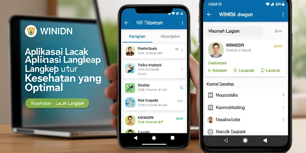 Antarmuka aplikasi WINIDN menampilkan lacak langkah dengan jelas dan interaktif.